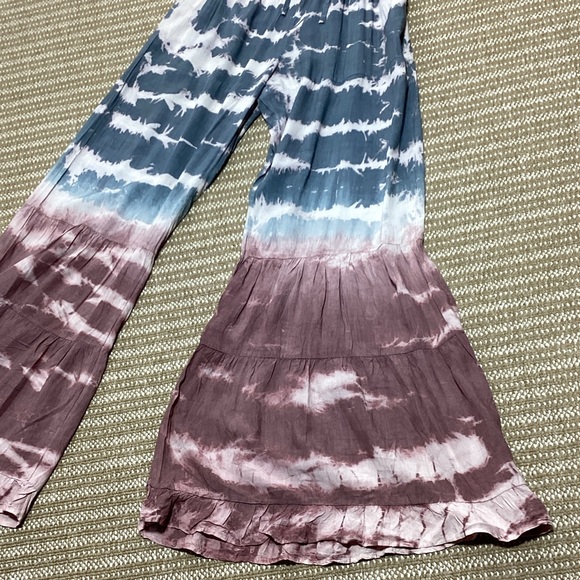 NWT Yak&Yeti large Tie-Dye Flare Pants - Picture 6 of 13
